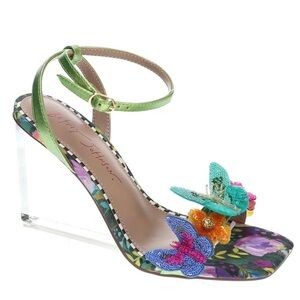 Betsey Johnson Multicolor Butterfly Wedges
